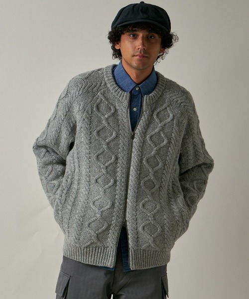 FIDELITY（フィデリティ）の「SHETLAND WOOL FISHERMAN ZIP UP