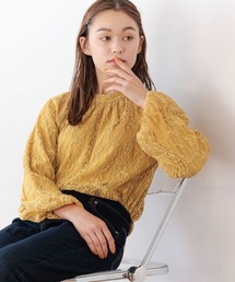 mysty woman | 起毛レースボリュームスリーブブラウス　974827(シャツ/ブラウス)