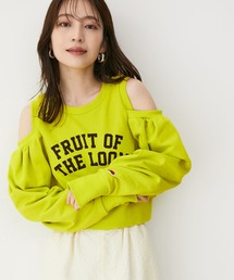 【FRUIT OF THE LOOM別注】オープンショルダースウェット