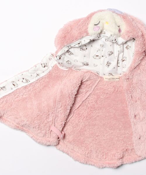kids zoo(キッズズー)の「kid'szoo×Sanrio characters サンリオキャラクターボアマント・ケープ(ポンチョ・キッズ・オフホワイト/ラベンダー/ピンク/ブルー/イエロー・S/M)」の7枚目の写真