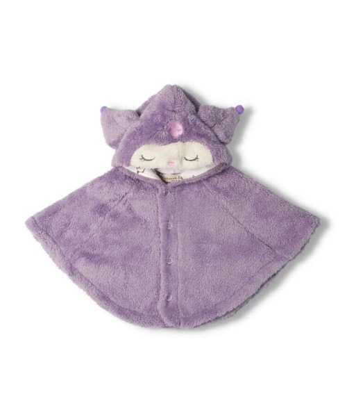 kids zoo(キッズズー)の「kid'szoo×Sanrio characters サンリオキャラクターボアマント・ケープ(ポンチョ・キッズ・オフホワイト/ラベンダー/ピンク/ブルー/イエロー・S/M)」の4枚目の写真