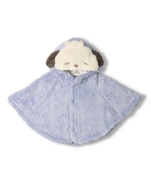 kids zoo(キッズズー)の「kid'szoo×Sanrio characters サンリオキャラクターボアマント・ケープ(ポンチョ・キッズ・オフホワイト/ラベンダー/ピンク/ブルー/イエロー・S/M)」の3枚目の写真