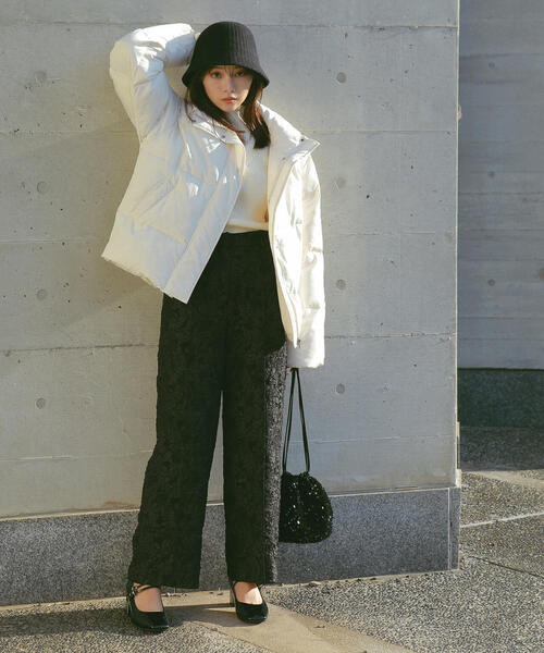 N.（N. Natural Beauty Basic）（エヌエヌナチュラルビューティーベーシック）の「◆バスクラウンドハット（ハット・レディース・ホワイト/ブラック・MEDIUM）」の15枚目の写真