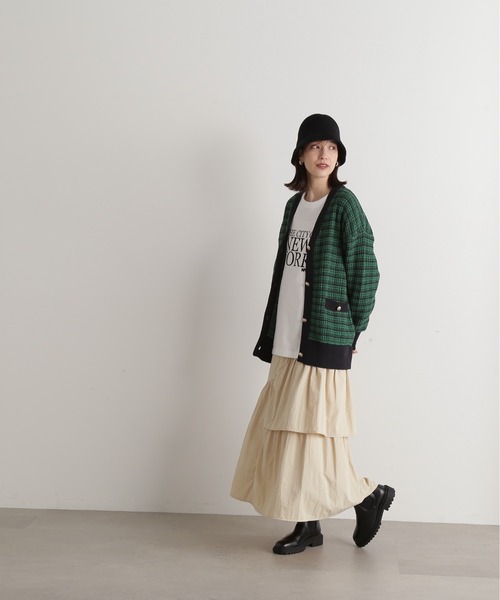 N.（N. Natural Beauty Basic）（エヌエヌナチュラルビューティーベーシック）の「◆バスクラウンドハット（ハット・レディース・ホワイト/ブラック・MEDIUM）」の4枚目の写真