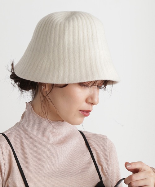 N.（N. Natural Beauty Basic）（エヌエヌナチュラルビューティーベーシック）の「◆バスクラウンドハット（ハット・レディース・ホワイト/ブラック・MEDIUM）」の10枚目の写真