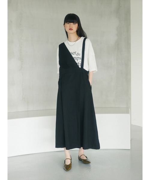 armonia（アルモニーア）の「a.　アシメジャンスカ（ワンピース・レディース・ブラック/カーキ・FREE）」の3枚目の写真