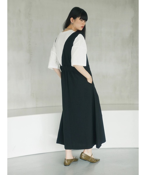 armonia（アルモニーア）の「a.　アシメジャンスカ（ワンピース・レディース・ブラック/カーキ・FREE）」の5枚目の写真