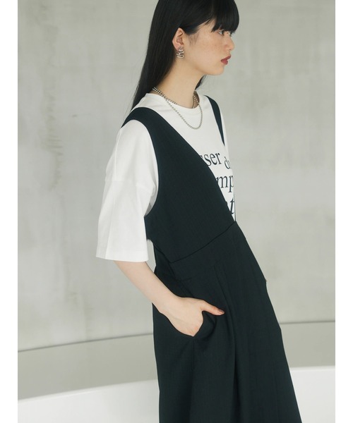 armonia（アルモニーア）の「a.　アシメジャンスカ（ワンピース・レディース・ブラック/カーキ・FREE）」の7枚目の写真