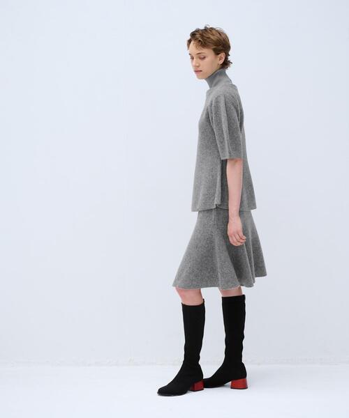 LANVIN en Bleu(ランバンオンブルー)の「ペプラムニットスカート(スカート・レディース・チャコールグレー/グレー・38)」の10枚目の写真