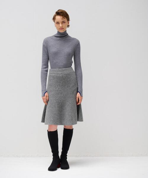 LANVIN en Bleu(ランバンオンブルー)の「ペプラムニットスカート(スカート・レディース・チャコールグレー/グレー・38)」の9枚目の写真