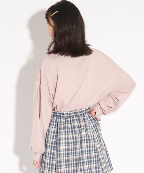 PINK-latte（ピンクラテ）の「◆【130cm/165cmあり】袖ボリュームロゴロンT（Tシャツ/カットソー・キッズ・オフホワイト/ライトブルー/ブラック/ダークブラウン・02/13/14/16/15 ）」の20枚目の写真