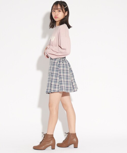 PINK-latte（ピンクラテ）の「◆【130cm/165cmあり】袖ボリュームロゴロンT（Tシャツ/カットソー・キッズ・オフホワイト/ライトブルー/ブラック/ダークブラウン・02/13/14/16/15 ）」の22枚目の写真