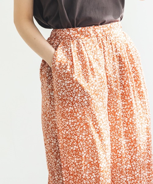 pairmanon（ペアマノン）の「総柄裾フレアガウチョパンツ（その他パンツ・レディース・イエロー系その他/ホワイト系その他2/ブルー系その他/テラコッタ/ブラウン系その他3・FREE）」の10枚目の写真