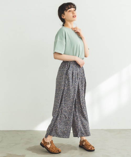 pairmanon（ペアマノン）の「総柄裾フレアガウチョパンツ（その他パンツ・レディース・イエロー系その他/ホワイト系その他2/ブルー系その他/テラコッタ/ブラウン系その他3・FREE）」の13枚目の写真