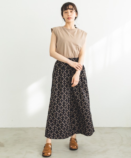 pairmanon（ペアマノン）の「総柄裾フレアガウチョパンツ（その他パンツ・レディース・イエロー系その他/ホワイト系その他2/ブルー系その他/テラコッタ/ブラウン系その他3・FREE）」の17枚目の写真