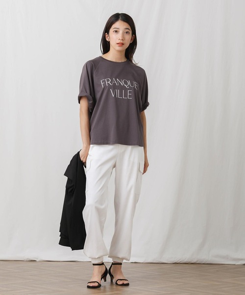 Gready Brilliant（グレディブリリアン）の「ＴＥ混ＳＴＲカーゴパンツ（カーゴパンツ・レディース・ブラック/オフホワイト・FREE）」の11枚目の写真