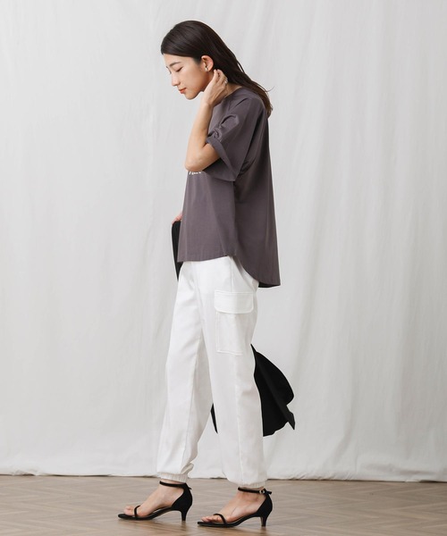 Gready Brilliant（グレディブリリアン）の「ＴＥ混ＳＴＲカーゴパンツ（カーゴパンツ・レディース・ブラック/オフホワイト・FREE）」の12枚目の写真