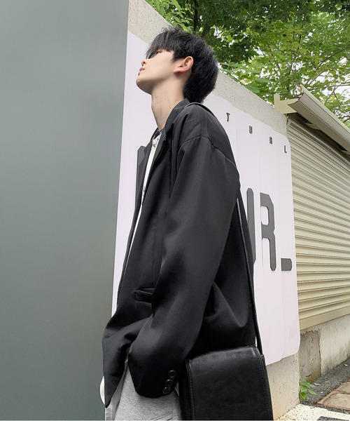 neos（ネオス）の「【neos -addictive design-】ルーズシルエット パッドロック チャーム テーラード ジャケット（テーラードジャケット・メンズ・ホワイト/ブラック・LARGE/MEDIUM/X-LARGE）」の6枚目の写真