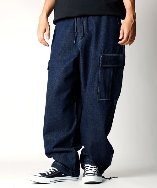 【セール】「INASTUDIOS SELECT」12oz デニム イージーカーゴパンツ（カーゴパンツ）｜INASTUDIOS ZOO（イーナストゥディオスズー）