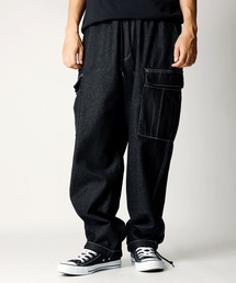 「INASTUDIOS SELECT」12oz デニム イージーカーゴパンツ