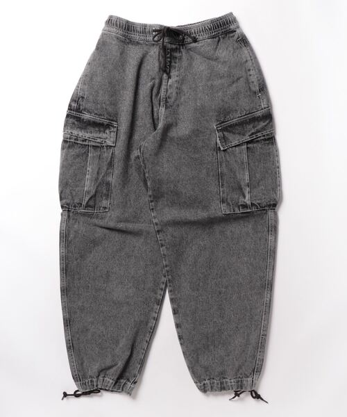 INASTUDIOS ZOO(イーナストゥディオスズー)の「「INASTUDIOS SELECT」12oz デニム イージーカーゴパンツ(カーゴパンツ・メンズ・ブラック系その他/ブラック/ブルー系その他/ケミカルウォッシュ/インディゴブルー・LARGE/X-LARGE/MEDIUM)」の7枚目の写真