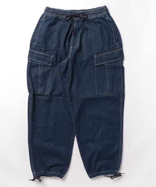 INASTUDIOS ZOO(イーナストゥディオスズー)の「「INASTUDIOS SELECT」12oz デニム イージーカーゴパンツ(カーゴパンツ・メンズ・ブラック系その他/ブラック/ブルー系その他/ケミカルウォッシュ/インディゴブルー・LARGE/X-LARGE/MEDIUM)」の8枚目の写真