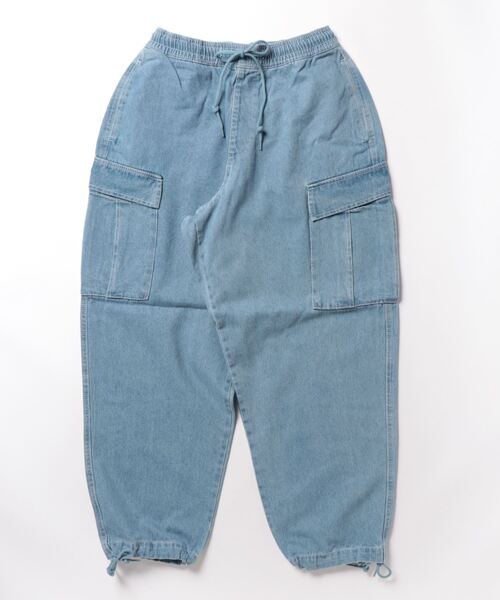 INASTUDIOS ZOO(イーナストゥディオスズー)の「「INASTUDIOS SELECT」12oz デニム イージーカーゴパンツ(カーゴパンツ・メンズ・ブラック系その他/ブラック/ブルー系その他/ケミカルウォッシュ/インディゴブルー・LARGE/X-LARGE/MEDIUM)」の9枚目の写真