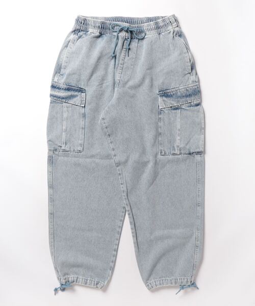 INASTUDIOS ZOO(イーナストゥディオスズー)の「「INASTUDIOS SELECT」12oz デニム イージーカーゴパンツ(カーゴパンツ・メンズ・ブラック系その他/ブラック/ブルー系その他/ケミカルウォッシュ/インディゴブルー・LARGE/X-LARGE/MEDIUM)」の10枚目の写真