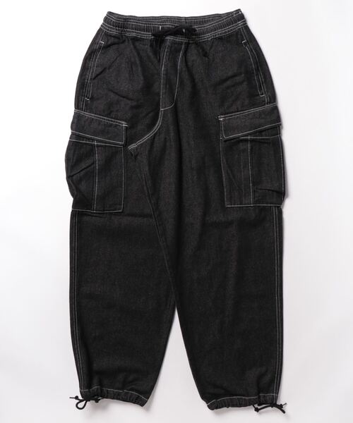 INASTUDIOS ZOO(イーナストゥディオスズー)の「「INASTUDIOS SELECT」12oz デニム イージーカーゴパンツ(カーゴパンツ・メンズ・ブラック系その他/ブラック/ブルー系その他/ケミカルウォッシュ/インディゴブルー・LARGE/X-LARGE/MEDIUM)」の11枚目の写真