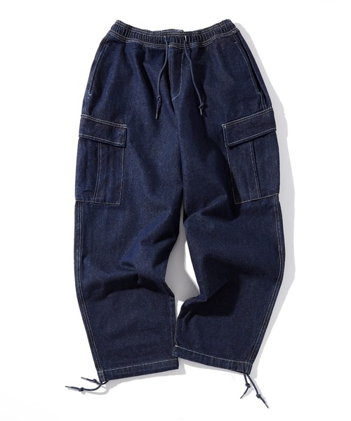 INASTUDIOS ZOO(イーナストゥディオスズー)の「「INASTUDIOS SELECT」12oz デニム イージーカーゴパンツ(カーゴパンツ・メンズ・ブラック系その他/ブラック/ブルー系その他/ケミカルウォッシュ/インディゴブルー・LARGE/X-LARGE/MEDIUM)」の15枚目の写真