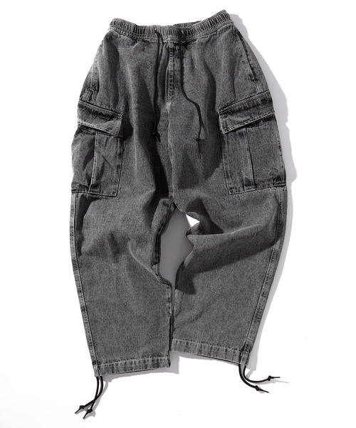 INASTUDIOS ZOO(イーナストゥディオスズー)の「「INASTUDIOS SELECT」12oz デニム イージーカーゴパンツ(カーゴパンツ・メンズ・ブラック系その他/ブラック/ブルー系その他/ケミカルウォッシュ/インディゴブルー・LARGE/X-LARGE/MEDIUM)」の16枚目の写真