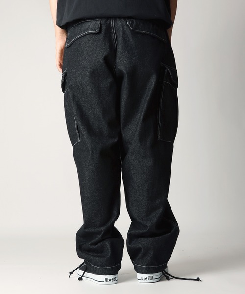INASTUDIOS ZOO(イーナストゥディオスズー)の「「INASTUDIOS SELECT」12oz デニム イージーカーゴパンツ(カーゴパンツ・メンズ・ブラック系その他/ブラック/ブルー系その他/ケミカルウォッシュ/インディゴブルー・LARGE/X-LARGE/MEDIUM)」の18枚目の写真