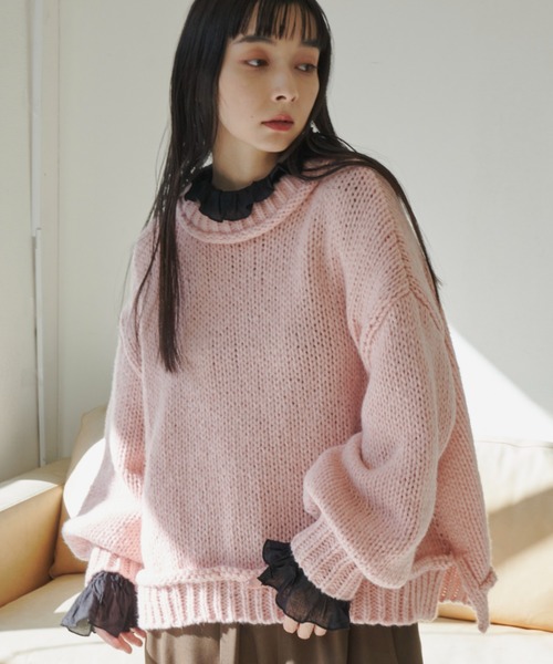 Libra Cue（リブラ キュー）の「バルーンスリーブニット（ニット