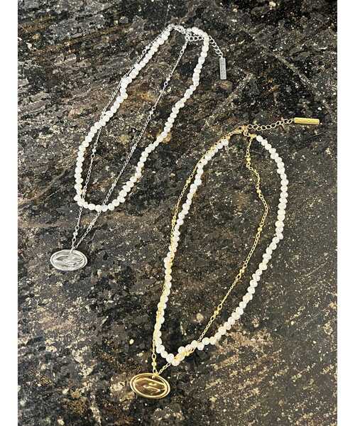 EMODA（エモダ）の「マークポイントパールネックレス（ネックレス・レディース・シルバー/ゴールド・FREE）」の3枚目の写真