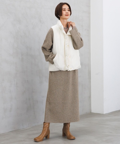 LEPSIM（レプシィム）の「7ゲージ2WAYカフタンロングワンピース　970836（ワンピース・レディース・モカ/ライトブラウン/グレー・TALL/FREE）」の8枚目の写真