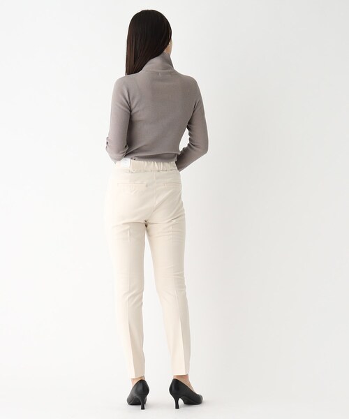 OPAQUE.CLIP（オペークドットクリップ）の「◆シアーハイネックリブニット【洗濯機洗い可】（ニット/セーター・レディース・グレー/スモーキーグリーン系/ブラック/ブルー・38/40）」の7枚目の写真