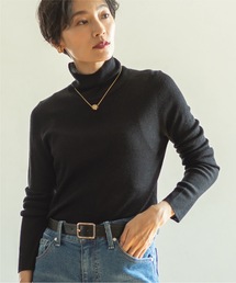 OPAQUE.CLIP | シアーハイネックリブニット【洗濯機洗い可】(ニット/セーター)