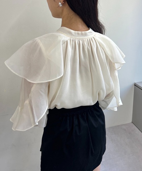 one after another NICE CLAUP（ワンアフターアナザーナイスクラップ）の「リボンアソートブラウス（シャツ/ブラウス・レディース・ホワイト系その他2/アイボリー/ホワイト系その他3・FREE）」の16枚目の写真