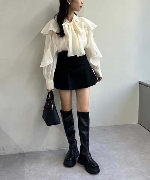 one after another NICE CLAUP（ワンアフターアナザーナイスクラップ）の「リボンアソートブラウス（シャツ/ブラウス・レディース・ホワイト系その他2/アイボリー/ホワイト系その他3・FREE）」の17枚目の写真