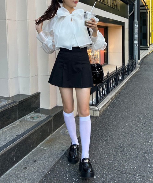 one after another NICE CLAUP（ワンアフターアナザーナイスクラップ）の「リボンアソートブラウス（シャツ/ブラウス・レディース・ホワイト系その他2/アイボリー/ホワイト系その他3・FREE）」の10枚目の写真