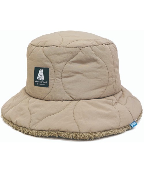 salle de bal（サルデバル）の「POLAR BEAR BANK / ポーラーベアバンク キルティング ボア バケットハット PBB 008 MMI（ハット・レディース・グレー/ベージュ/ブラック/オリーブドラブ・FREE）」の3枚目の写真