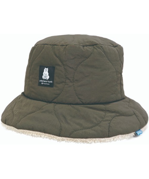 salle de bal（サルデバル）の「POLAR BEAR BANK / ポーラーベアバンク キルティング ボア バケットハット PBB 008 MMI（ハット・レディース・グレー/ベージュ/ブラック/オリーブドラブ・FREE）」の4枚目の写真