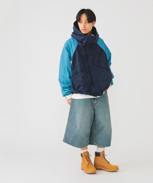 BEAMS（ビームス）の「BEAMS / 3トーン ナイロン フーディジャケット