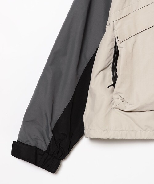 BEAMS（ビームス）の「3トーン ナイロン フーディジャケット（ナイロンジャケット・メンズ・ネイビー/ベージュ・M/XL/L/S）」の5枚目の写真