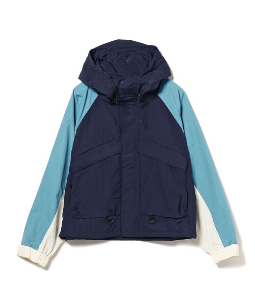 BEAMS（ビームス）の「3トーン ナイロン フーディジャケット（ナイロンジャケット・メンズ・ネイビー/ベージュ・M/XL/L/S）」の11枚目の写真