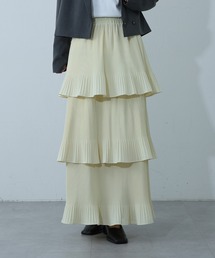 プリーツティアードスカート