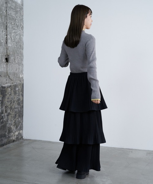 COLONY 2139（コロニートゥーワンスリーナイン）の「プリーツティアードスカート（スカート・レディース・グレー/ブラック/アイボリー・FREE）」の15枚目の写真