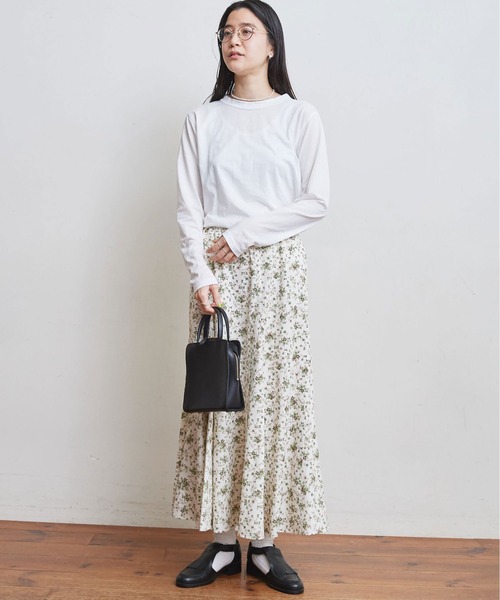 fig Ｌondon（フィグロンドン）の「simple smooth long sleeve（Tシャツ/カットソー・レディース・ホワイト/ブラック・FREE）」の13枚目の写真