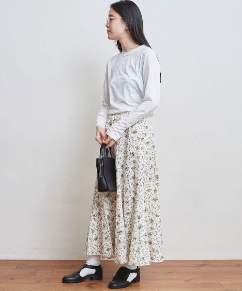 fig Ｌondon（フィグロンドン）の「simple smooth long sleeve（Tシャツ/カットソー・レディース・ホワイト/ブラック・FREE）」の14枚目の写真