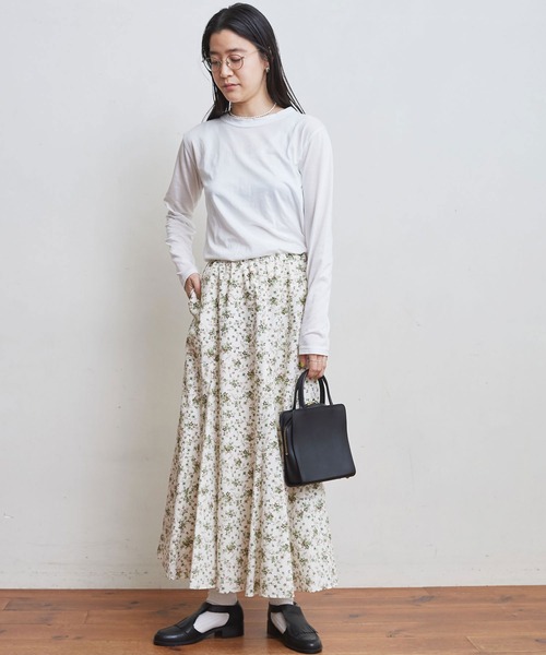 fig Ｌondon（フィグロンドン）の「simple smooth long sleeve（Tシャツ/カットソー・レディース・ホワイト/ブラック・FREE）」の15枚目の写真